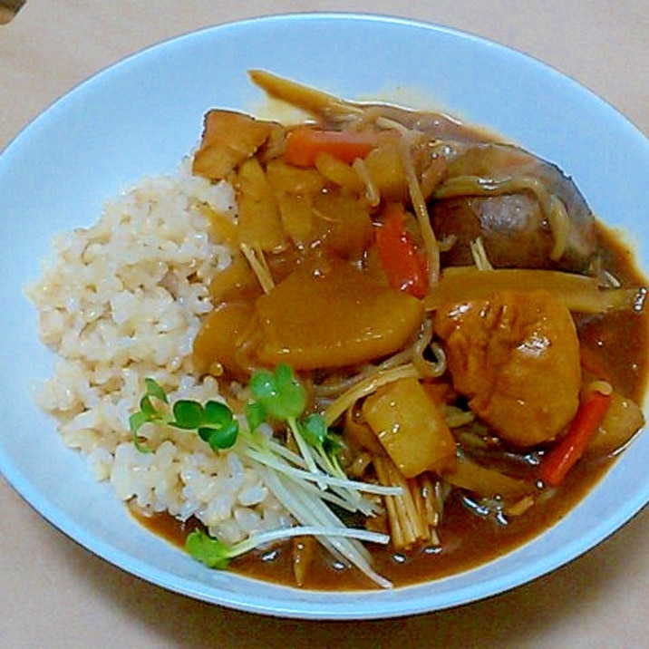 肉じゃがの残りで時短！簡単！根菜和風カレー